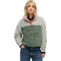 Superdry para mulher. W2012349A Velo supersoft Mash Up verde (XL), Casual, Poliéster