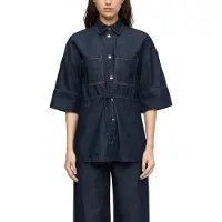 Comma Blusa azul escuro
