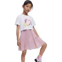 Desigual , Vestido 2 em 1 corações, Infantil, AlgodÃO, Vermelho, 3/4
