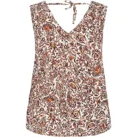 Cream Blusa 'CRTiah' castanho escuro / laranja escuro / branco