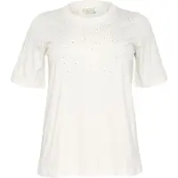 KAFFE CURVE Camisa transparente / branco