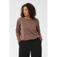 KAFFE CURVE Camisa 'Hellen' chocolate