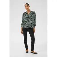 Kaffe Blusa 'KAJanne' verde / verde pastel / preto