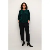Kaffe Blusa 'Caca' esmeralda