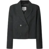 Pepe Jeans para mulher. PL4024385 Blazer Rachel preto (S), Casual, Poliéster