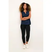 Cream Blusa 'Liselin' navy