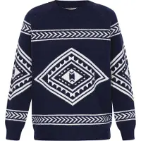 IZIA Pullover navy / branco