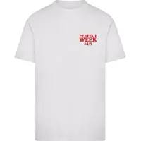 Mister tee Camisa 'Perfect Week' vermelho / branco / offwhite
