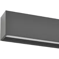 LUCANDE Candeeiro de parede LED Lengo, 100 cm, antracite, luz para cima/para