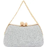 Faina Clutches 'Minaudière' prata