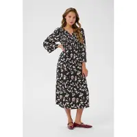 Kaffe Vestido 'Magda' cor-de-rosa / eosin / preto / branco
