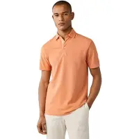 Hackett London para homem. HM5600201 Polo Gmd Pique laranja (XL), Casual, Algodão, Manga curta