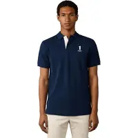 Hackett London para homem. HM5600205 Polo Nbr marinho (M), Casual, Algodão, Clássico, Manga curta