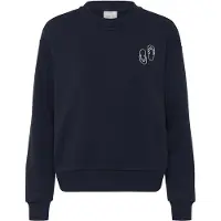 Kaffe Sweatshirt 'KALilje' marinho / branco