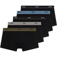 BOSS Boxers 'Essential' safira / cinzento / oliveira / preto