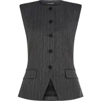 Karl Lagerfeld Colete de fato cinzento / branco