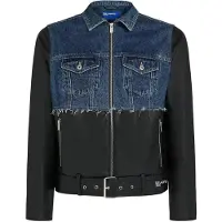 Karl lagerfeld JEANS Casaco meia-estação azul ganga / preto