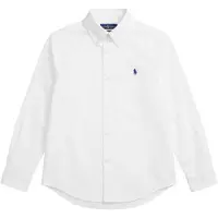 Ralph Lauren para menino. 322952199001 Camisa de popelina de algodão branca (4años= 109/116cm), Branco, Casual, Manga comprida, moda in