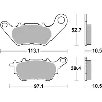 SBS Pastilhas De Freio De Cerâmica Hi-tech Scooter 230ct Carbon