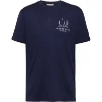 Icebreaker - Vestuário caminhada - M Merino 150 Tech Lite SS Tee Peaceful Pass Midnight Navy para Homem - Tamanho M