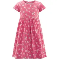 Happy girls Vestido amarelo claro / pitaya / branco