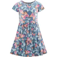 Happy girls Vestido opal / azul claro / tangerina / cor-de-rosa