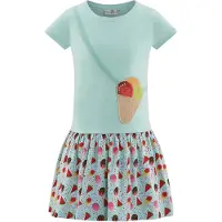 Happy girls Vestido aqua / verde claro / alperce / amora