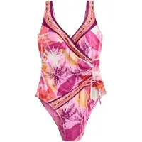Next Fato de banho laranja / cor-de-rosa / magenta / branco