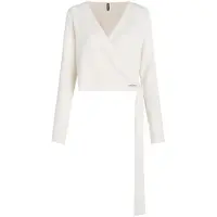 Karl Lagerfeld Casaco de malha creme