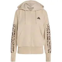 Adidas Sweatshirt de desporto 'Seasonal Essentials' ecru / castanho / castanho escuro