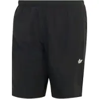 Adidas Originals Calções de banho 'Trefoil Essentials' preto / branco