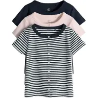 The Set Casaco de malha navy / rosé / branco