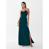 BWLDR Vestido de festa 'Chase' verde escuro
