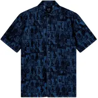 Armani Exchange para homem. XM002809AF24509FB416 Camisa jeans marinho (S), Casual, Algodão, Manga curta