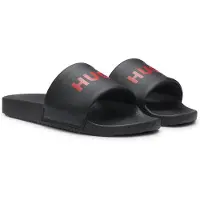 HUGO Sapato aberto 'Timein' vermelho / preto