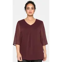 Sheego Túnica vermelho vinho