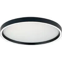 Orion Candeeiro de teto LED Masca, preta, Ø 40 cm, CCT, metal, regulável