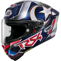 Shoei X-SPR Pro Toprak TC-2 Capacete Integral Prateado/Azul/Vermelho L