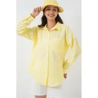 Big Dart Camisa 'Hemden' amarelo limão