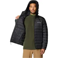 Columbia Sportswear - Casacos acolchoados ski - Lake 22 II Down Hooded Jacket Black para Homem - Tamanho S - Preto