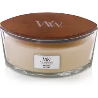 Woodwick Vela perfumada de mel branco com pavio de madeira (hearthwick) 453 g