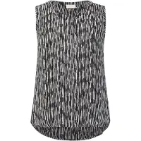 KAFFE CURVE Blusa 'KCAmi' preto / branco