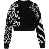 MyMo ROCKS Pullover preto / branco