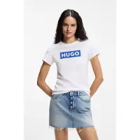 HUGO Camisa 'Classic' azul / branco