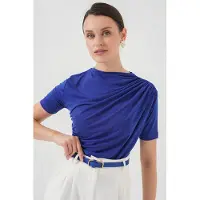 Big Dart Blusa azul cobalto