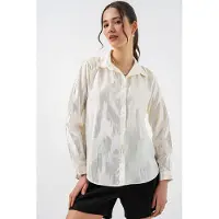 Big Dart Camisa prata / branco