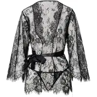 Lingadore Camisa de noite preto
