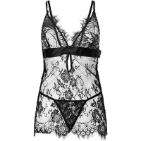 Lingadore Camisa de noite preto