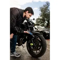 Serea cadeado com corrente NFC bold 125 cm, preto