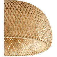 LINDBY Candeeiro de teto Jadwiga, Ø 45 cm, bambu, E27